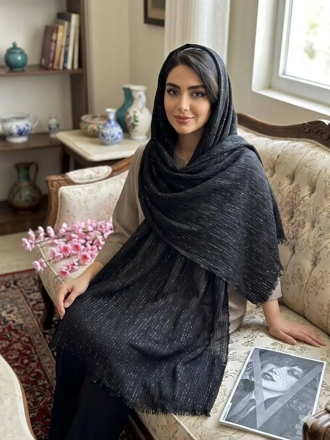 شال برشکا لمه دور ریش