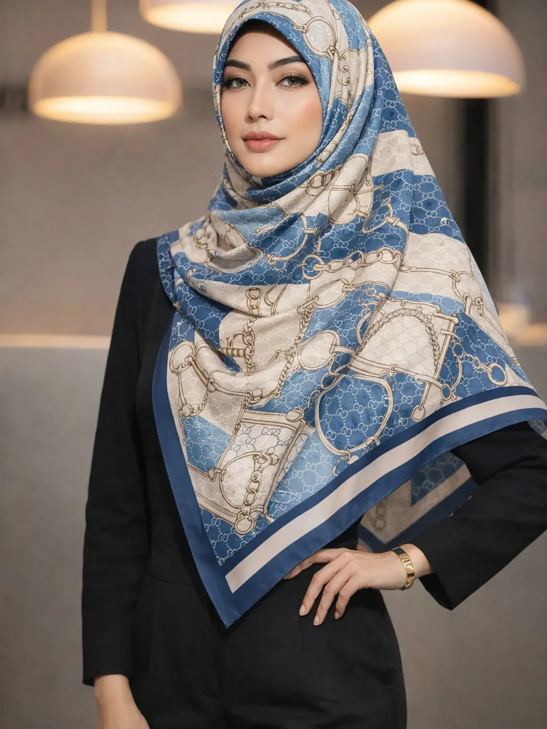 روسری ابریشم وارداتی ۱۳۰