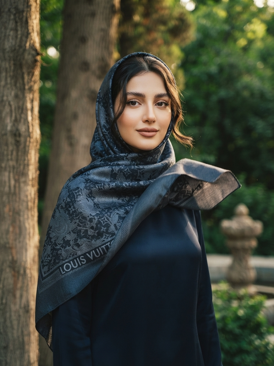 روسری ابریشم ترک فلوش قواره ۱۲۰