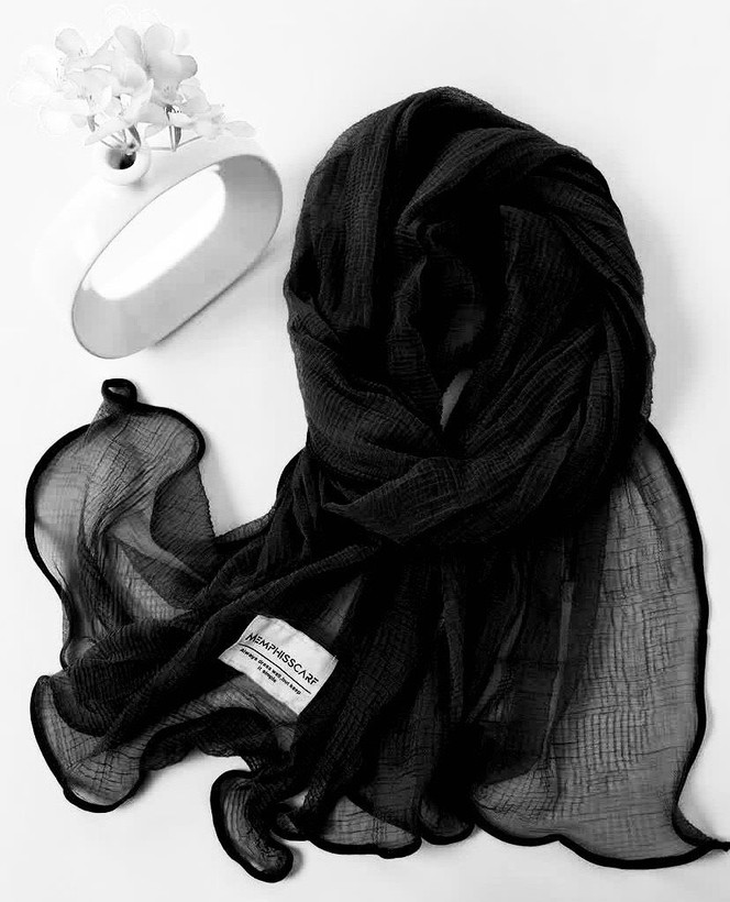 شال تور وارداتی دورگان دوزی قواره بزرگ؛ مشکی؛ قهوه ای