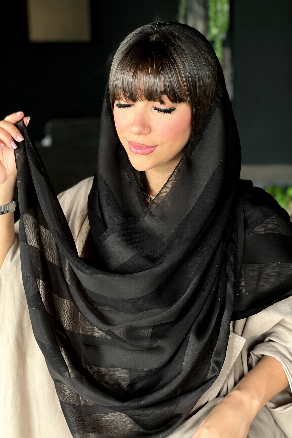 شال دیپلمات لمه ابریشم و حریر درختی